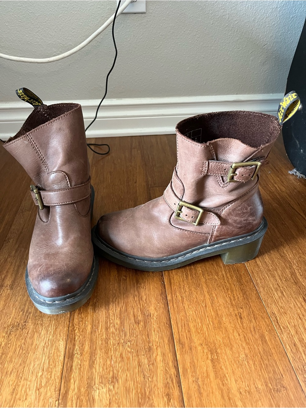 Dr. Martens Brown Leather Ankle Boots